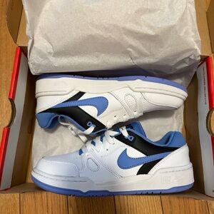 NEW NIB Nike Full Force Low GS sz 4.5 Blue White Black Sneakers Big Kids